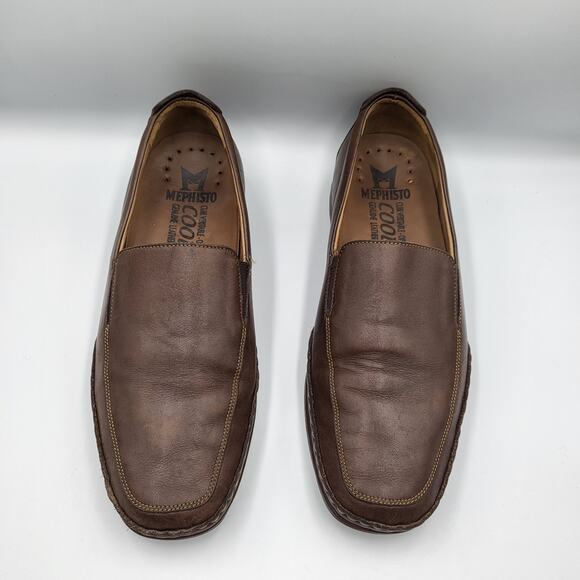 Mephisto Edlef Dark Brown Leather Slip On Comfort Loafer Moccasin Men’s Size 9 main image 7